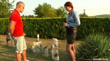 Cum on her short skirt Screencap 3 on www.sinx.com