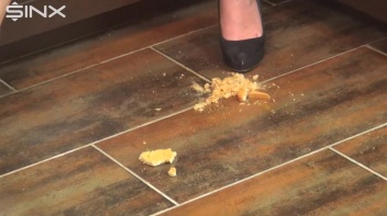 Brunette Babe Crushes Food And Licks Toes Screencap 20 on www.sinx.com