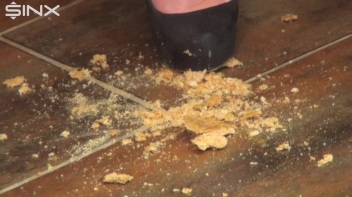 Brunette Babe Crushes Food And Licks Toes Screencap 35 on www.sinx.com