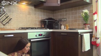 Brunette Babe Crushes Food And Licks Toes Screencap 48 on www.sinx.com