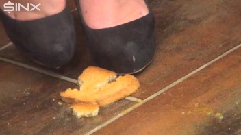 Brunette Babe Crushes Food And Licks Toes Screencap 12 on www.sinx.com