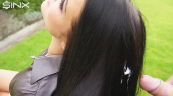 Cumshot Surprise For Hair Brushing Teen Screencap 13 on www.sinx.com