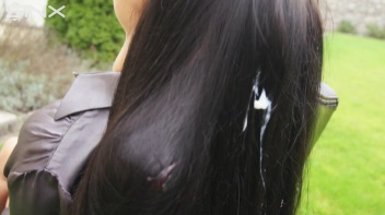 Cumshot Surprise For Hair Brushing Teen Screencap 14 on www.sinx.com