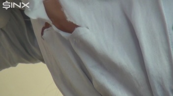Destructive Brunette Rips Her Silk Blouse Screencap 34 on www.sinx.com