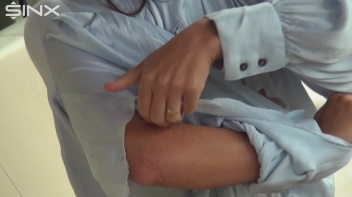 Destructive Brunette Rips Her Silk Blouse Screencap 47 on www.sinx.com