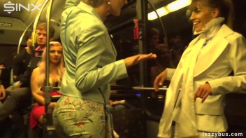 Lesbians Tit And Clit Licking On The Bus Screencap 9 on www.sinx.com