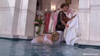 Bitchy Bride To Be In Wetlook Catfight Screencap 63 on www.sinx.com