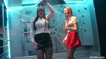 Cute wet girls dancing in mini skirts Screencap 50 on www.sinx.com
