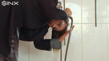 Busty Blonde Lathers Up In Clothed Shower Screencap 33 on www.sinx.com