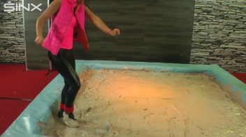 Bitchy Rider Gets Covered In Mud During Wrestling Screencap 11 on www.sinx.com