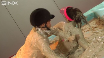 Bitchy Rider Gets Covered In Mud During Wrestling Screencap 55 on www.sinx.com