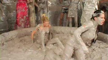 Tit-to-Tit Mud Combat! Screencap 14 on www.sinx.com